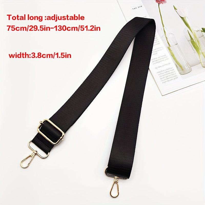 10pcs\u002FSet Versatile Adjustable Nylon Solid Color Webbing Shoulder Strap Wallet Making Replacement Single Shoulder Crossbody Women'S Bag Travel Bag Bag Strap Luggage Additions, Wallet Making, DIY Wallet Making
