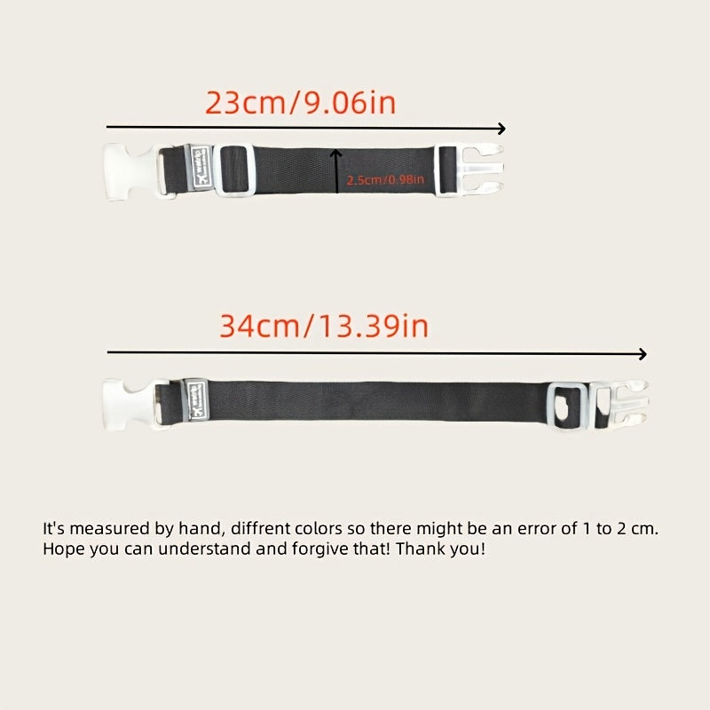 1\u002F5pcs Candy Color Travel Straps Luggage Buckle Fixing Belt Portable Firm Packing Belt Nylon Webbing Luggage Strap Multi-Color Optional Business Trip Storage Artifact