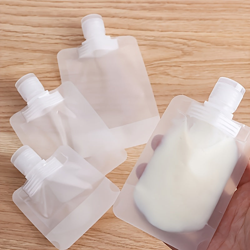 30 Reusable And Leak-Proof Squeeze Bags, Perfect for Packing Lotions And Shampoos for Travel, Available in Various Sizes, Ideal for Travel Essentials And Various Celebrations