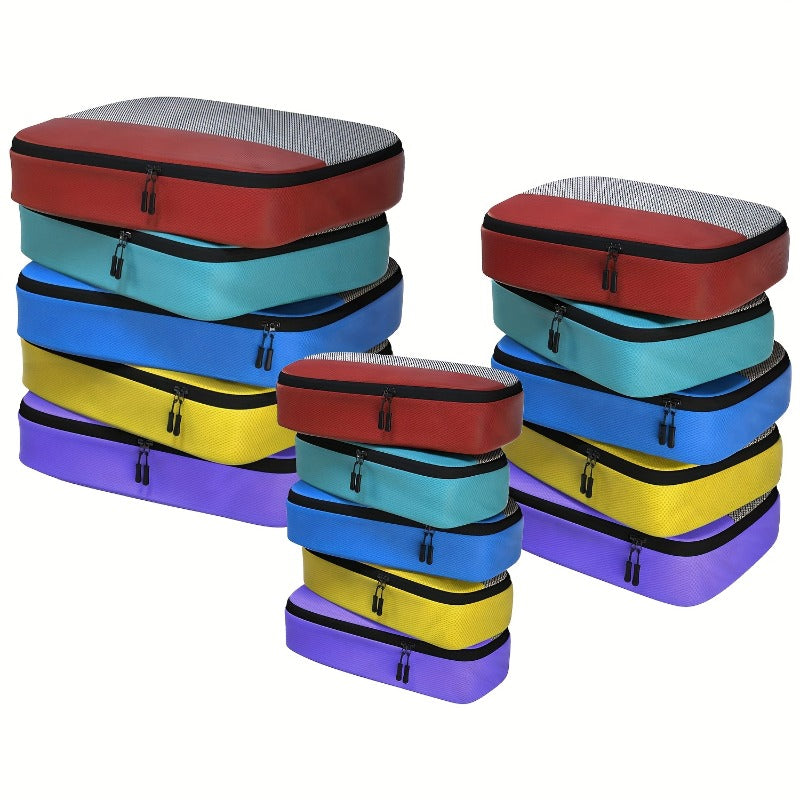 5pcs Color Storage Bags, Luggage Sorting Bags, Business Travel Storage Bags